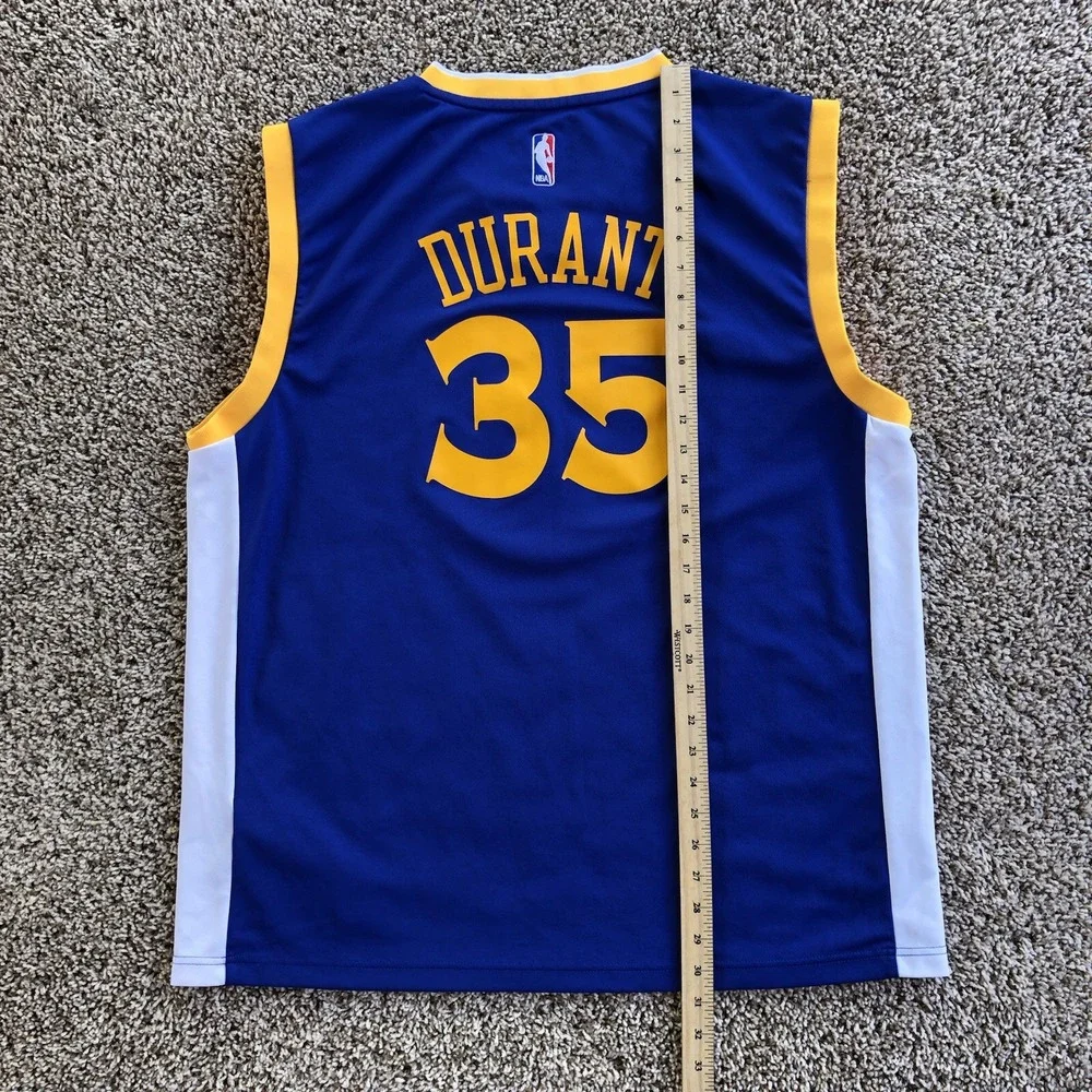 Adidas Golden State Warriors Kevin Durant Jersey Size Adult XL #35 NBA Blue Away